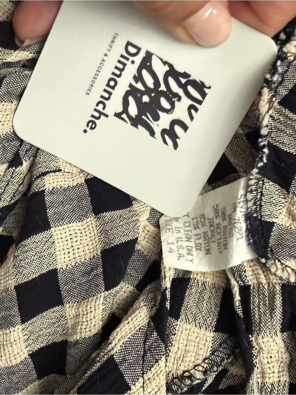 Vintage Black and Ivory Gingham Sleeveless Maxi Summer Dress